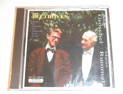 ME-WE Meisterklang, Otto Braun High-Definition-Classic - Beethoven - Sonaten für Pianoforte und Violoncello, op. 69 und op. 102, HDCD 038/96, Sonderpreis
