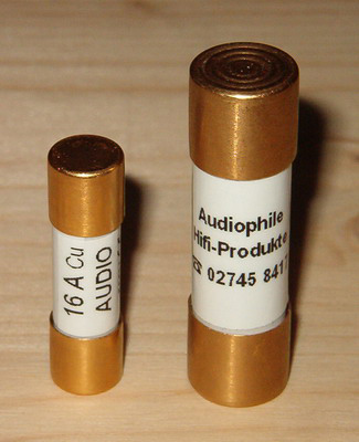 AHP Jungblut Ersatzsicherung 14 x 51 Gold 16A, für Klangmodul III G und IV G