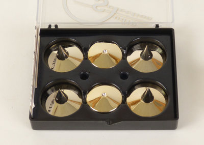 Audio Selection Spike und Disc groß 4er Set gold 40420, Sonderpreis