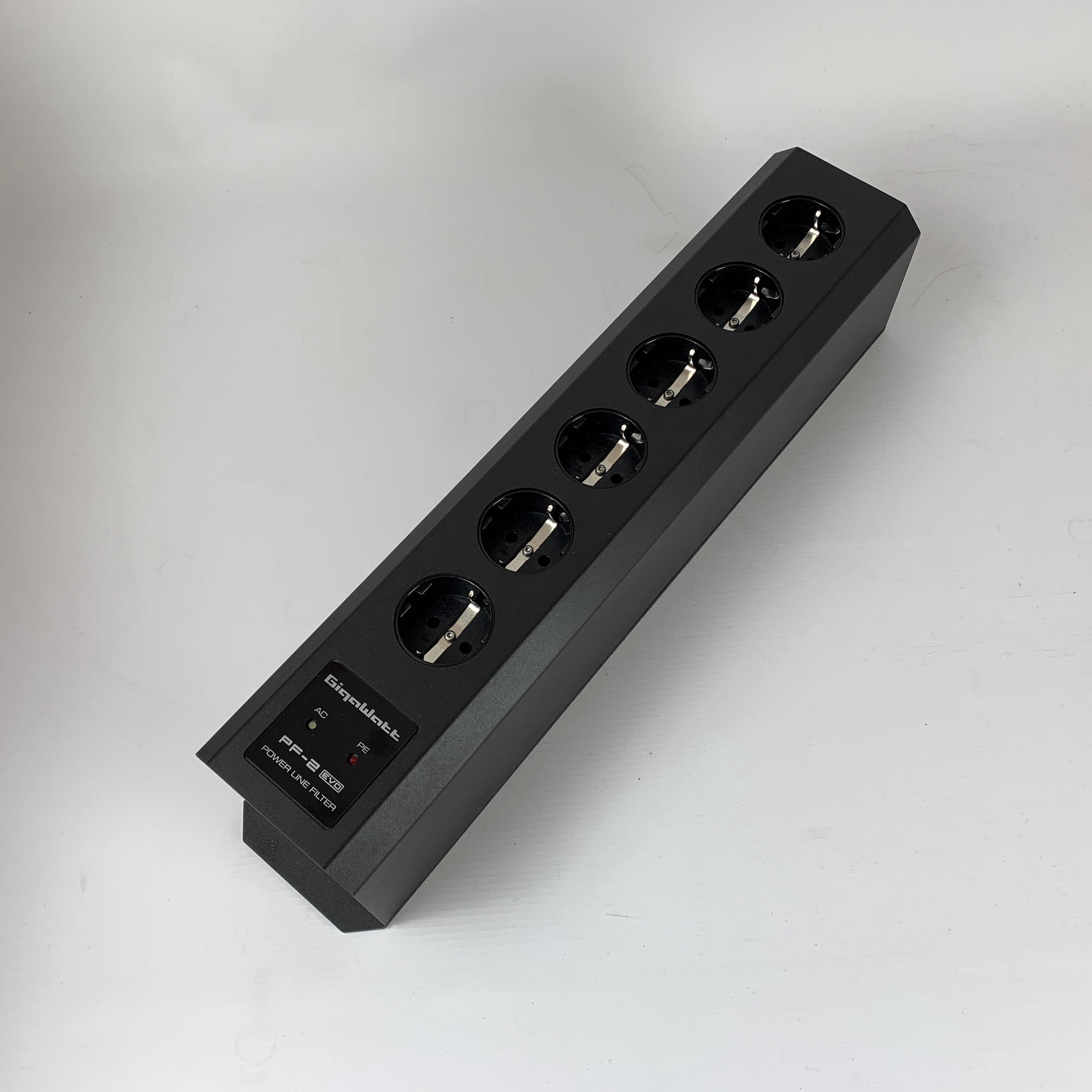 Gigawatt PF2 EVO, Netzleiste/ Netzfilter + Vovox Textura, Netzkabel,  gebraucht,  1 Jahr Garantie