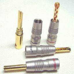 Furutech FP-200B Gold, 1 Paar (rot und schwarz markiert)