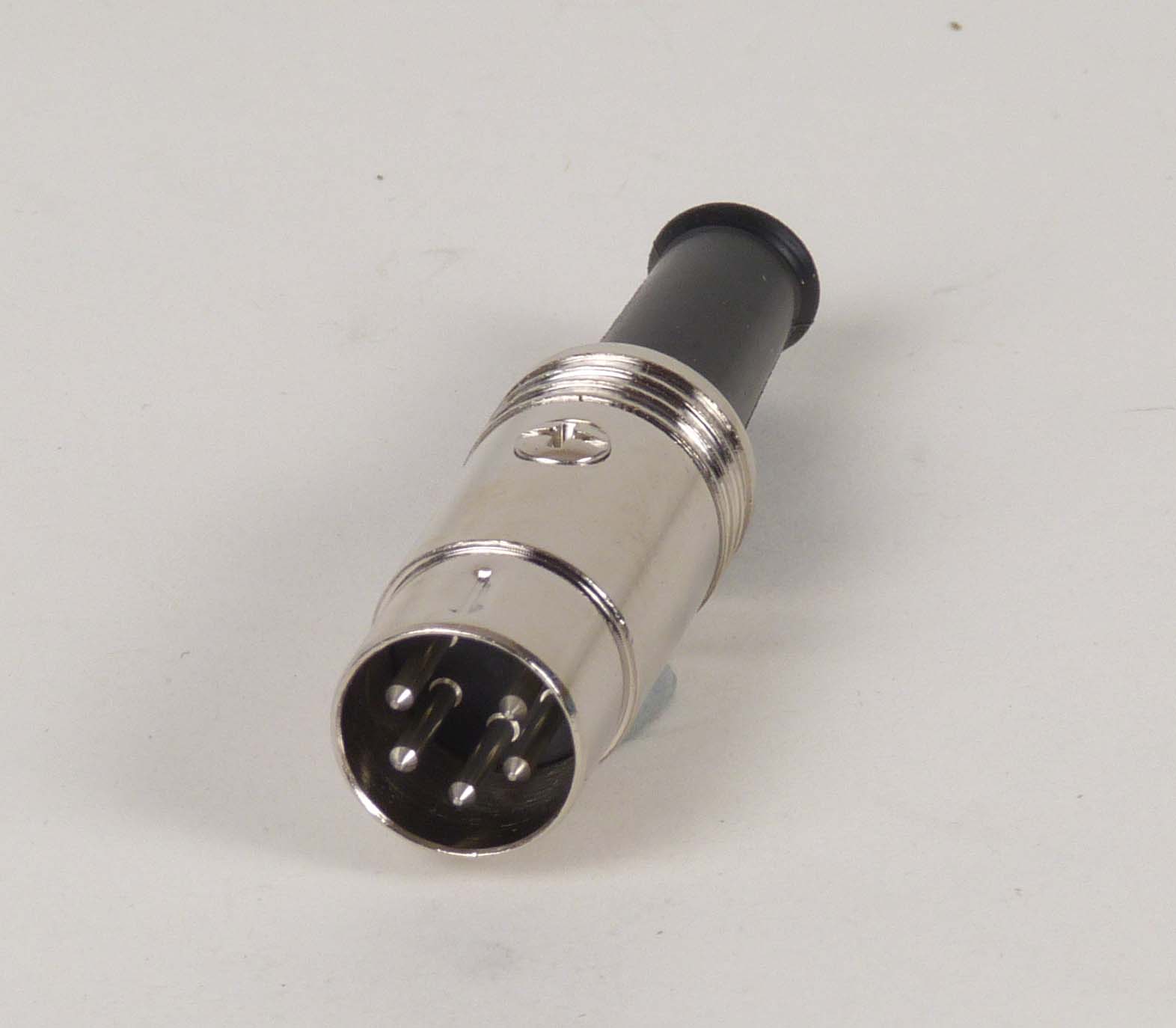 DIN Stecker 5pol, Vollmetall