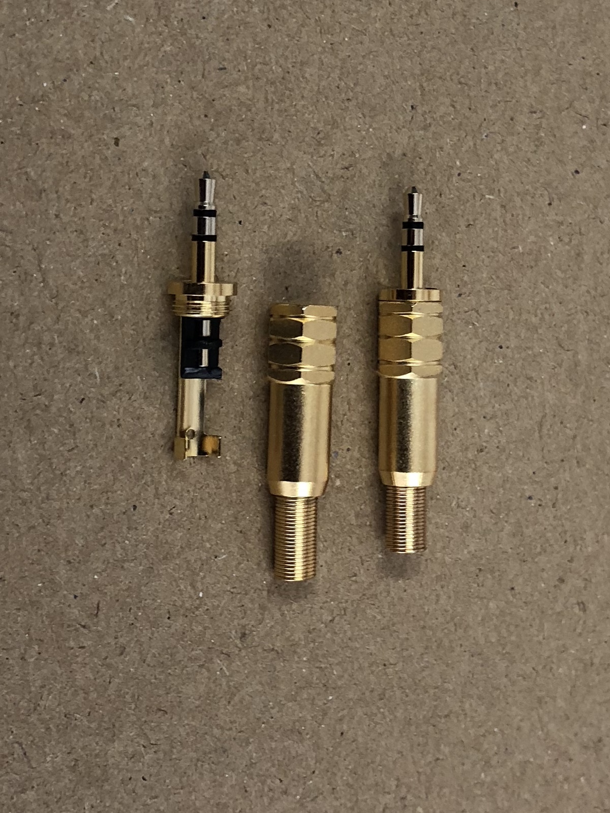 Miniklinke - 2,5 mm vergoldet, Hifiman u.a., Made in Japan