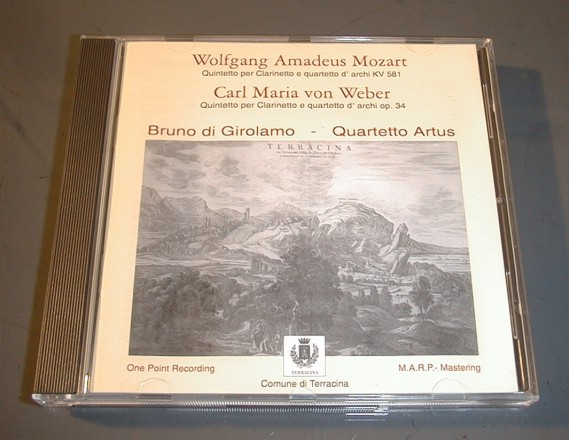 ME-WE Meisterklang, One Point Recordings - W.A. Mozart / C.M.v. Weber, Klarinetten Quartett,Sonderangebot