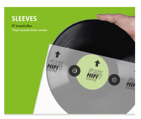 Flux Hifi Sleeves in Hardbox, LP Innenhüllen 50 Stück