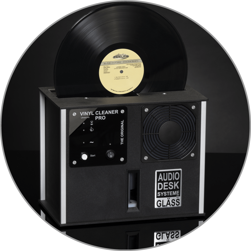 Gläss Audiodesk Vinyl Cleaner Pro X - refurbished - 1 Jahr Garantie - Schwarz