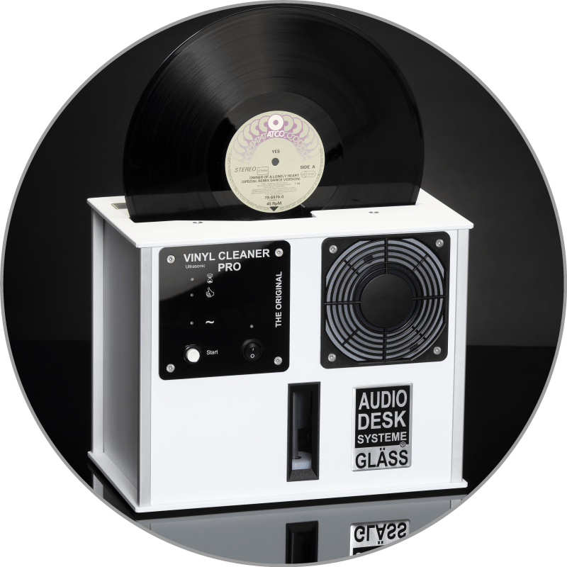 Gläss Audiodesk Vinyl Cleaner Pro X - refurbished - 1 Jahr Garantie - Weiss