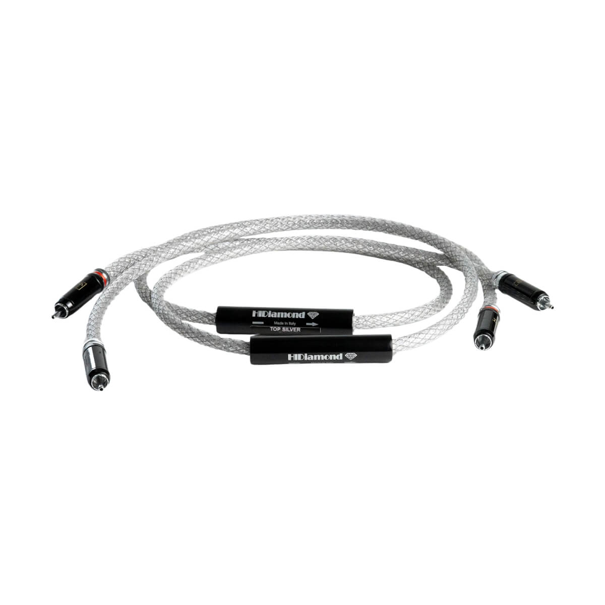 HiDiamond Top Silver  RCA, 2 x 1 Meter